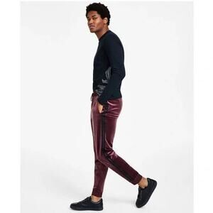 INC Men's Velour Hookup Jogger Pants - Size XS, Port